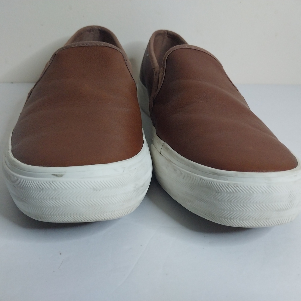 Keds Softerra Size 9 Brown Leather Slip-On Loafers. - Picture 2 of 11